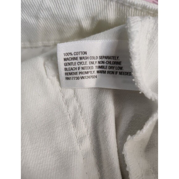 Future Collective with Alanis Noelle Cut Out Waist Straight Leg Jeans White 4 - Picture 9 of 9